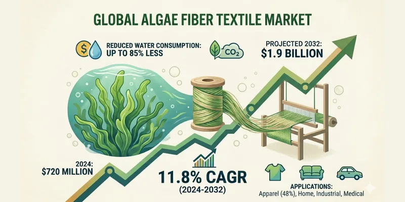 Sustainable Fashion on the Rise: Algae Fiber Textile Market to Grow 11.8% CAGR Through 2032